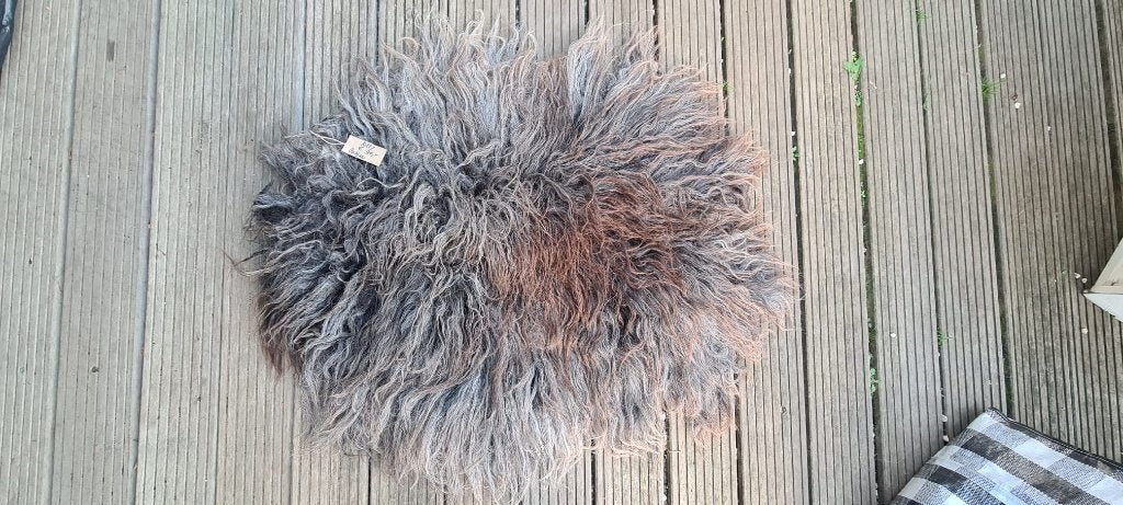Drentse heideschaap vacht, 50 tot 100 cm, Verzenden, Zwart, 50 tot 100 cm
