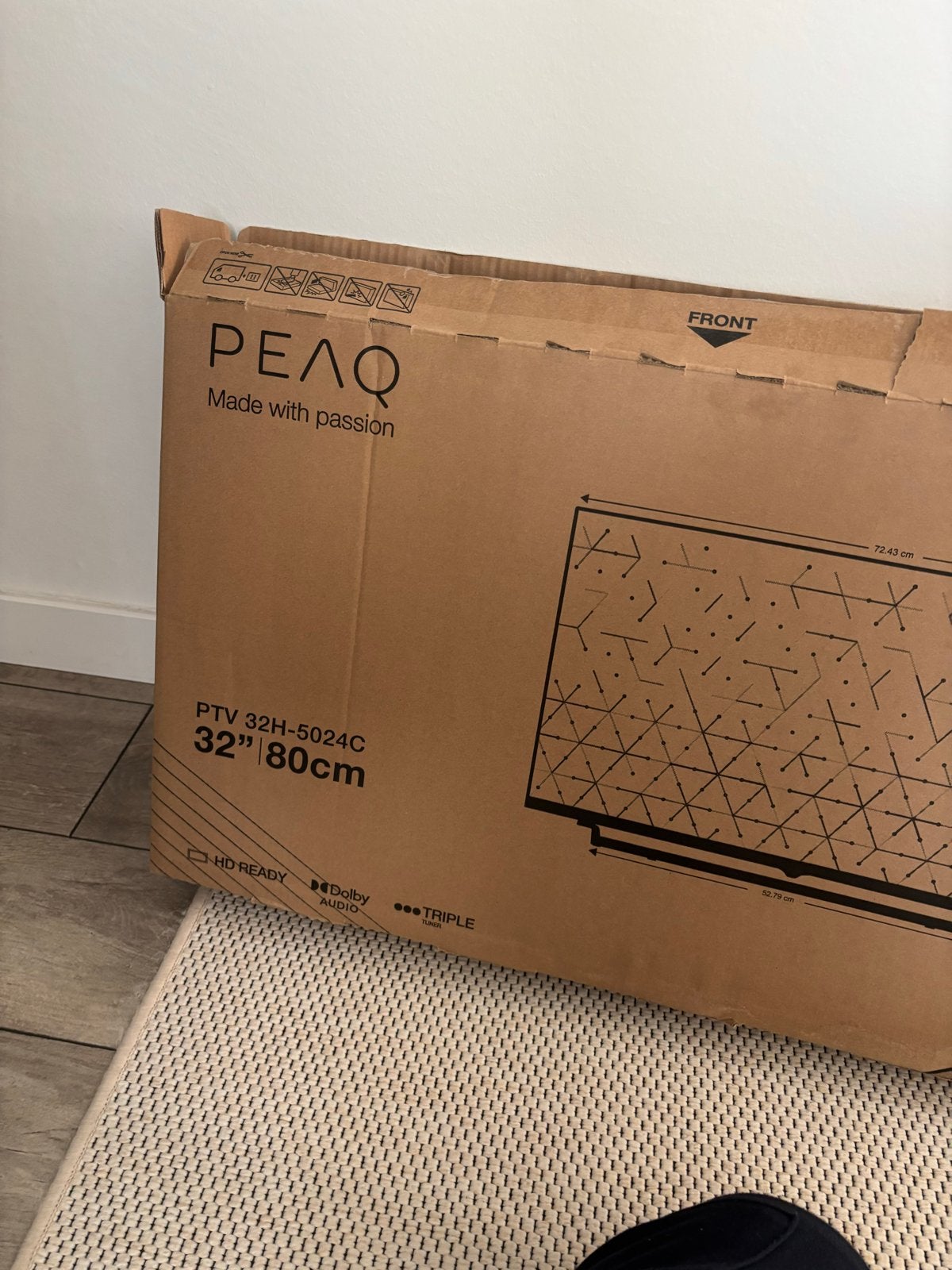 PEAQ PTV 32H-5024C 32 inch HD Ready TV, Audio, Tv en Foto, Televisies, HD Ready (720p), Nieuw, 80 tot 100 cm, Ophalen