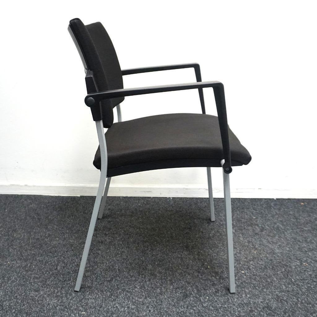 Drentea vergaderstoelen | 4-poots | Zwart | Stapelbaar, Huis en Inrichting, Stoelen, Gebruikt, -, Zwart, -