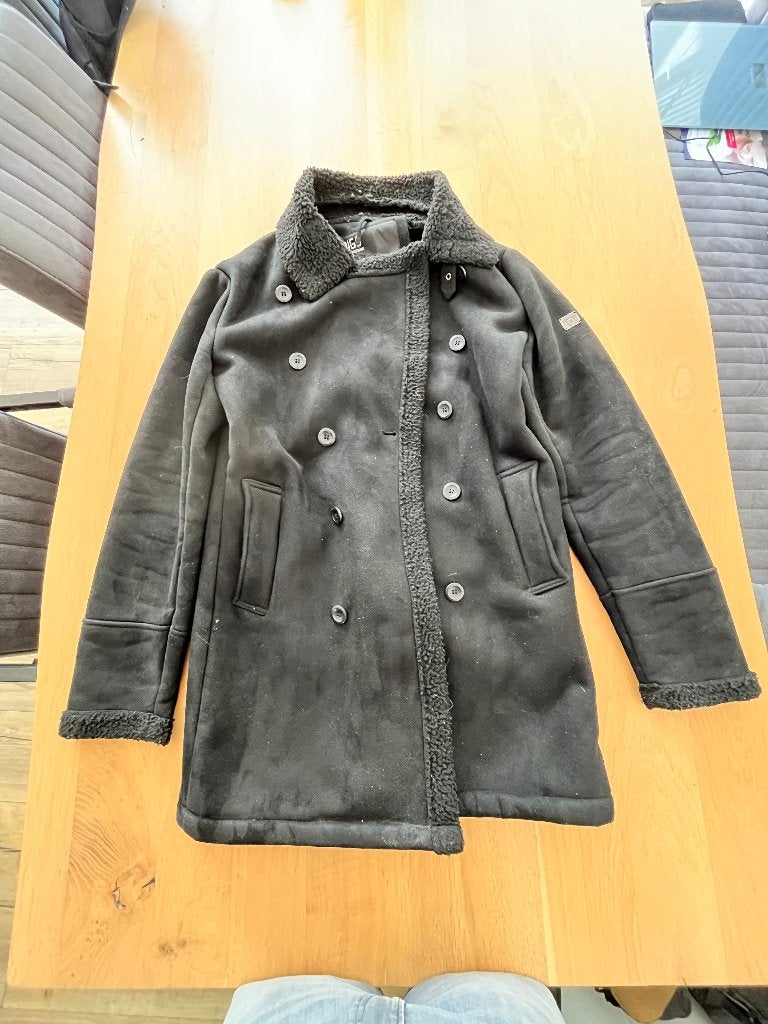 Peacoat jas Idigo, Ophalen of Verzenden, Gedragen, Zwart, Indigo