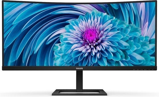 Philips 346E2CUAE - QHD Curved Ultrawide Monitor - USB-C 65w, Computers en Software, Monitoren, Nieuw, 61 t/m 100 Hz, DisplayPort