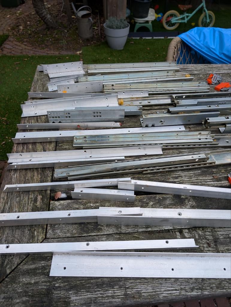 Ladegeleiders, Blum Koppelingen & Bevestiging, Ophalen, Gebruikt, 50 tot 100 mm, Overige typen