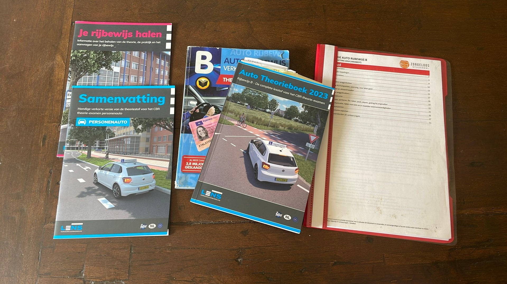 Autorijbewijs complete set + samenvatting (LENS, Vekabest), Ophalen of Verzenden, Zo goed als nieuw, Niet van toepassing