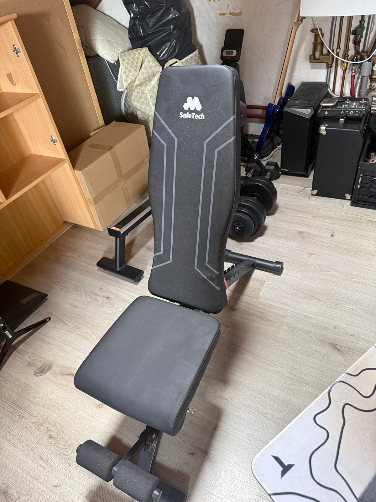 Complete Home Gym Set: Verstelbare Dumbbells, Roeitrainer, B, Sport en Fitness, Ophalen, Gebruikt, Armen, Dumbbell