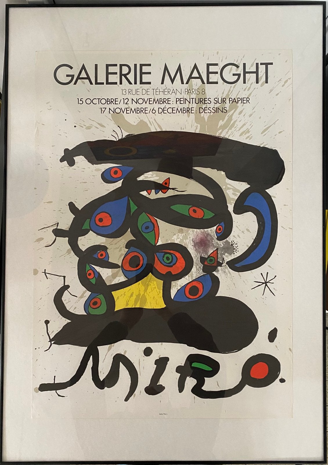 Miro tentoonstellings-poster Galerie Maeght Parijs 1971 (m2453180060 ...