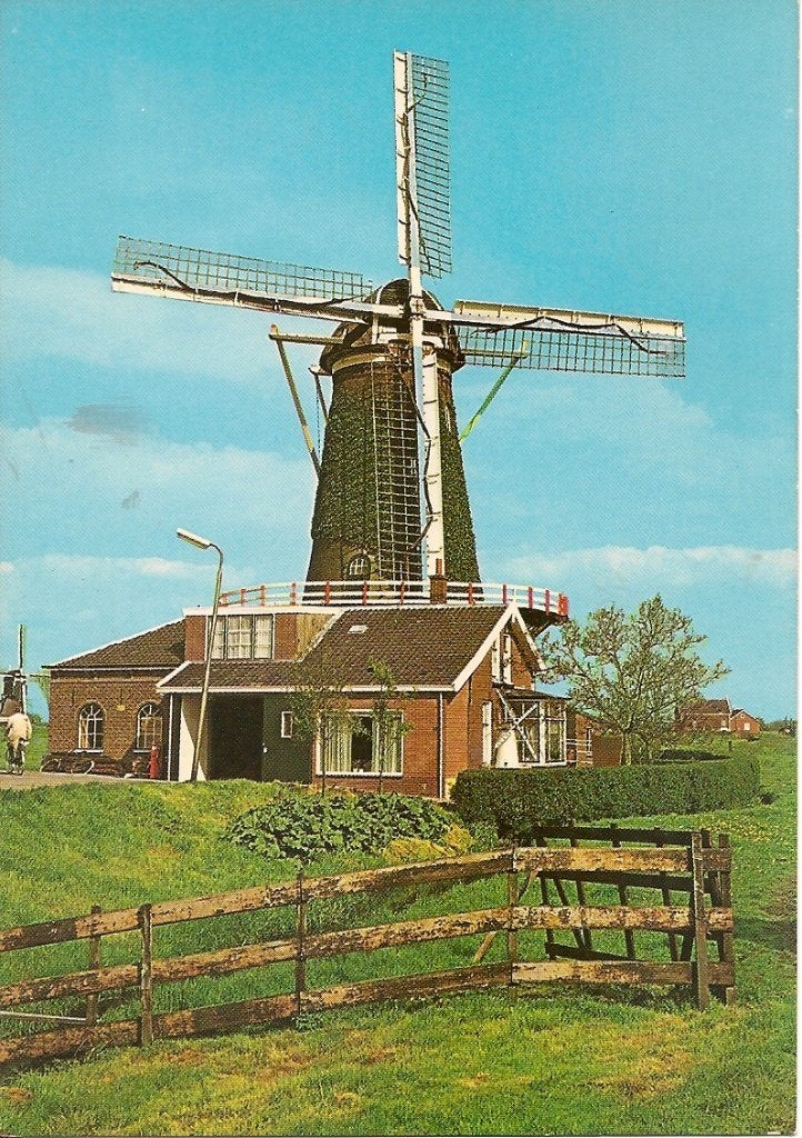 Ansichtkaart Bleskensgraaf - Molen 'De Vriendschap', Ophalen of Verzenden, 1960 tot 1980, Ongelopen, Zuid-Holland