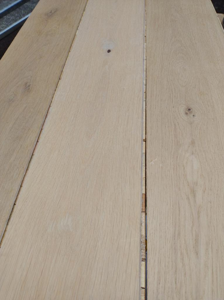 40 m2 rustieke eiken lamelparket vloer, Parket, Gebruikt, Ophalen of Verzenden, 10 m² of meer