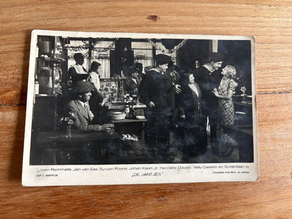 Oude Kaart Film de jantjes 1934, Ophalen of Verzenden, 1920 tot 1940
