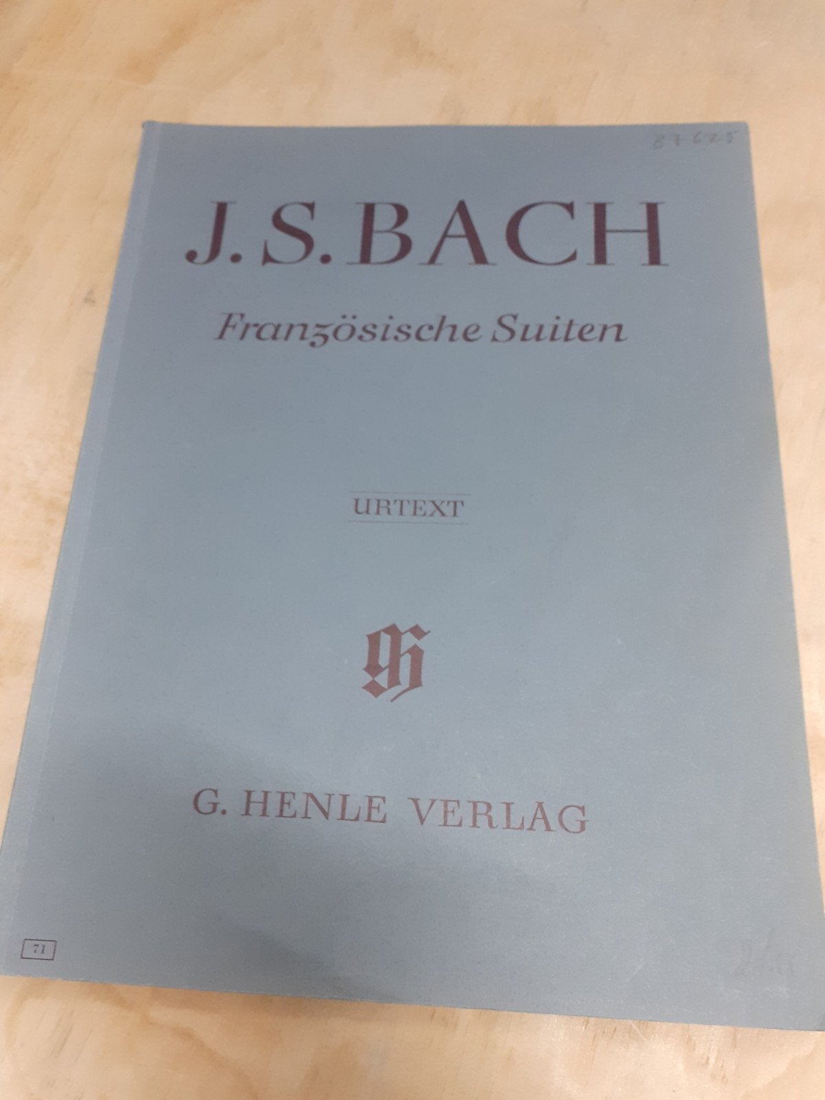 J.S. Bach - Französische Suiten (Urtext) - G. Henle Verlag, Muziek en Instrumenten, Gebruikt, Klassiek, Ophalen of Verzenden, Piano