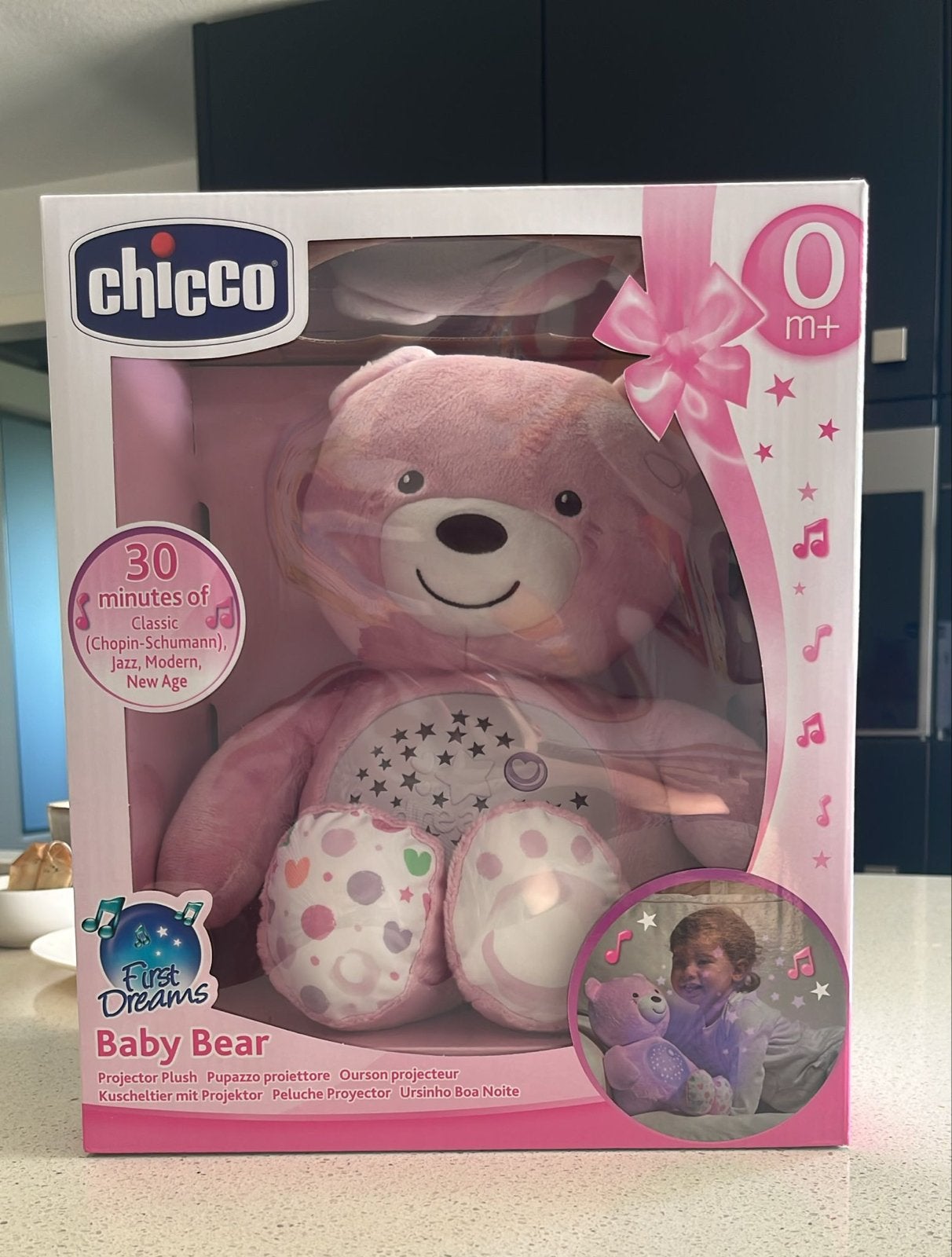 Chicco First Dreams Baby Bear roze, Kinderen en Baby's, Ophalen of Verzenden, Nieuw, Overige typen, Met licht