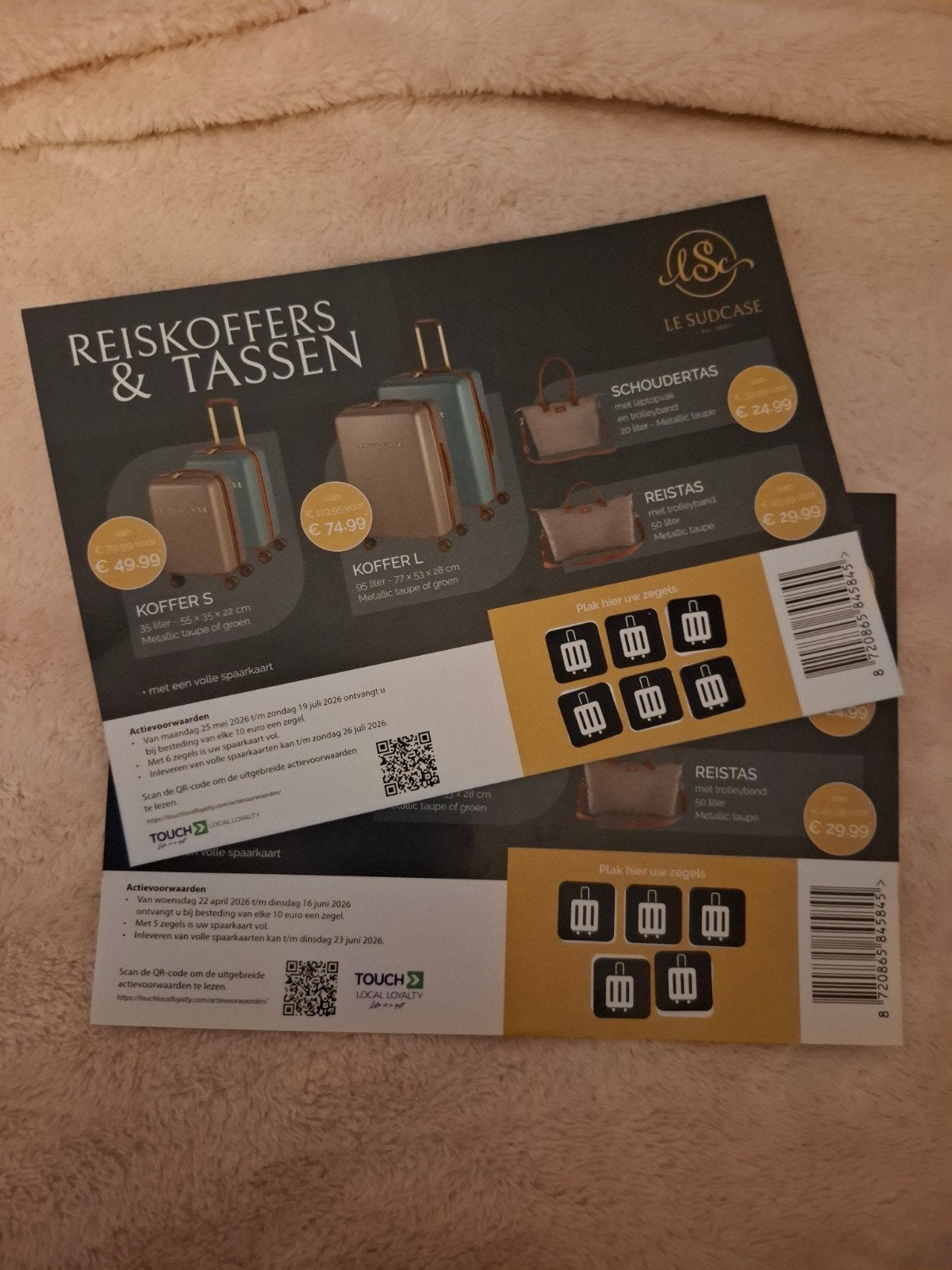 Reiskoffers zegels Albert Heijn Gorredijk, Albert Heijn, Ophalen of Verzenden