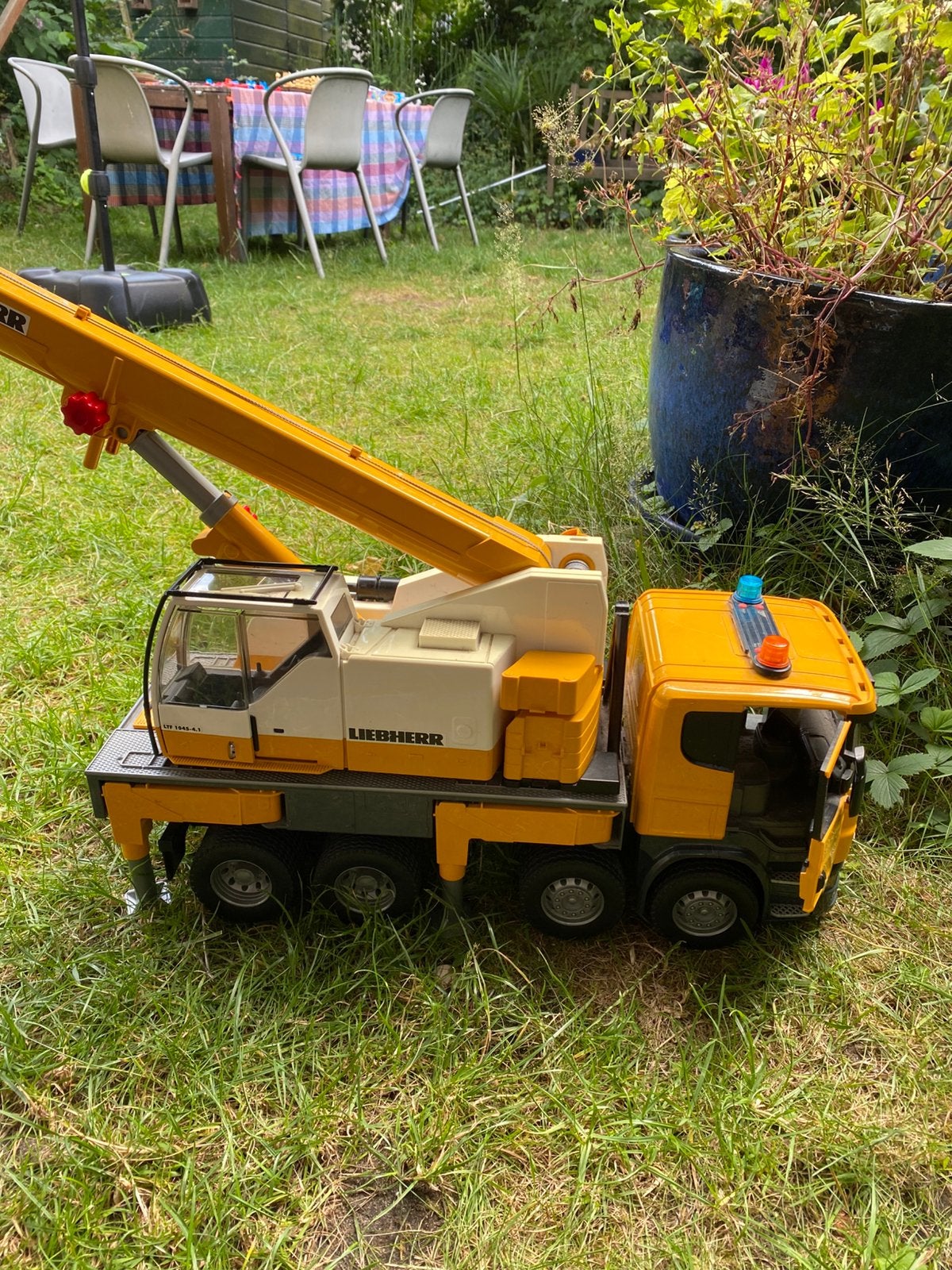 Buder Liebherr Scania kraanwagen en kiepwagen, Ophalen, Gebruikt
