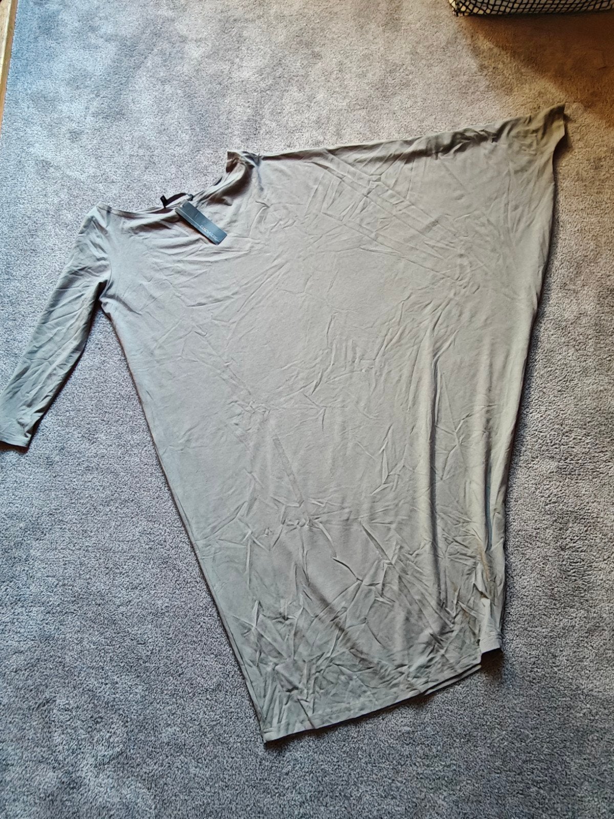Licht grijze asymmetrische jurk Elsewhere maat S, Verzenden, Nieuw, Grijs, Onder de knie