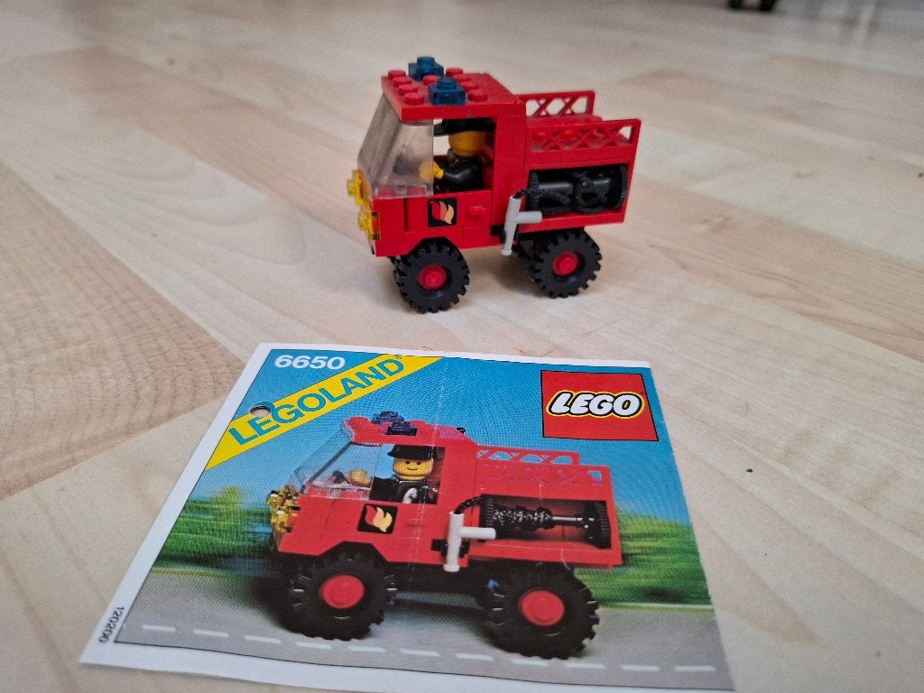 LEGO 6650 Fire and Rescue Van, Gebruikt, Lego, Inclusief instructies, Ophalen of Verzenden
