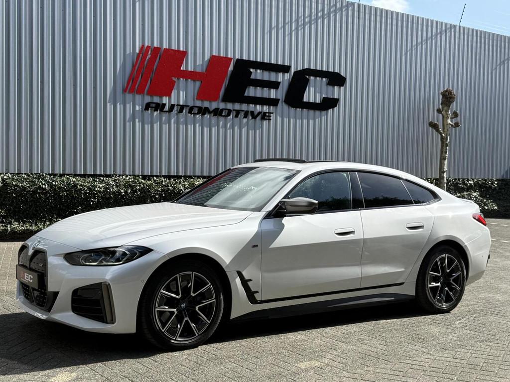 BMW i4 M50 High Executive 544pk HK|360|PANO|M, Auto's, 520 km, Wit, Leder, 2190 kg