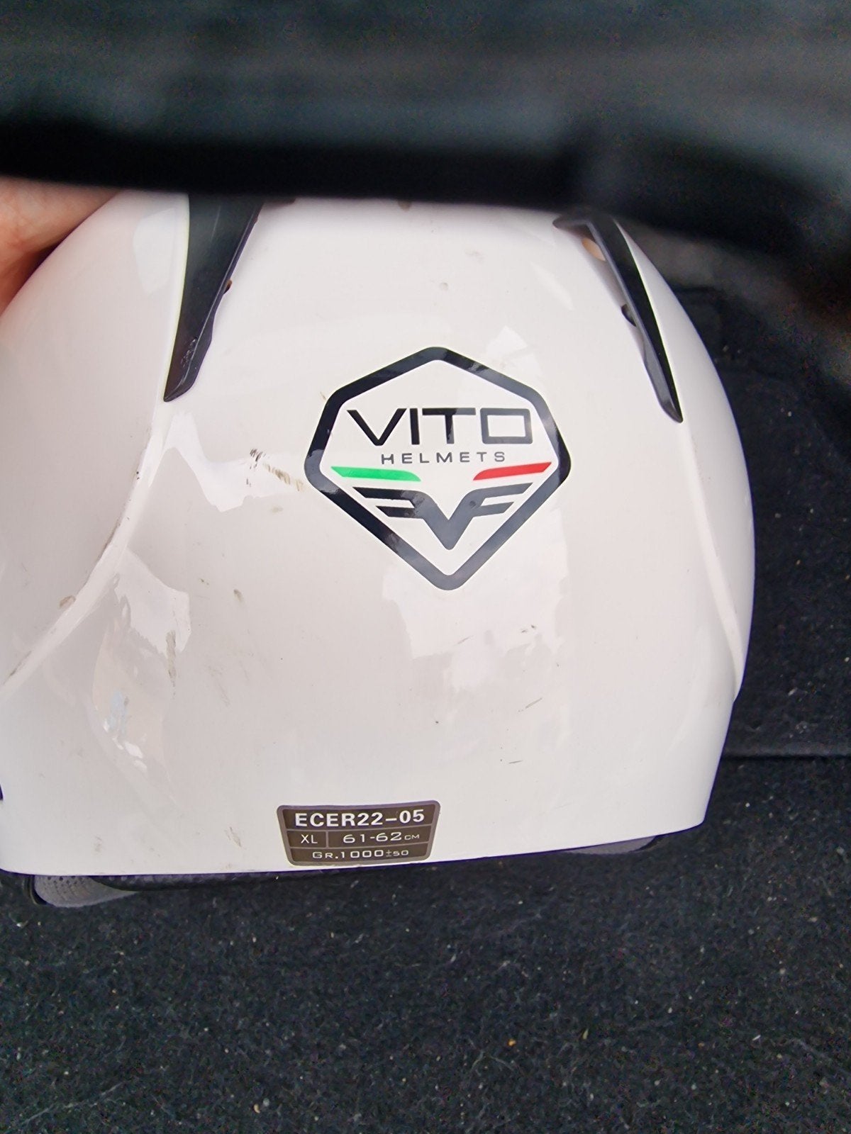 Vito Helmets Scooterhelm Wit - Maat XL (61-62 cm), Fietsen en Brommers, Ophalen of Verzenden