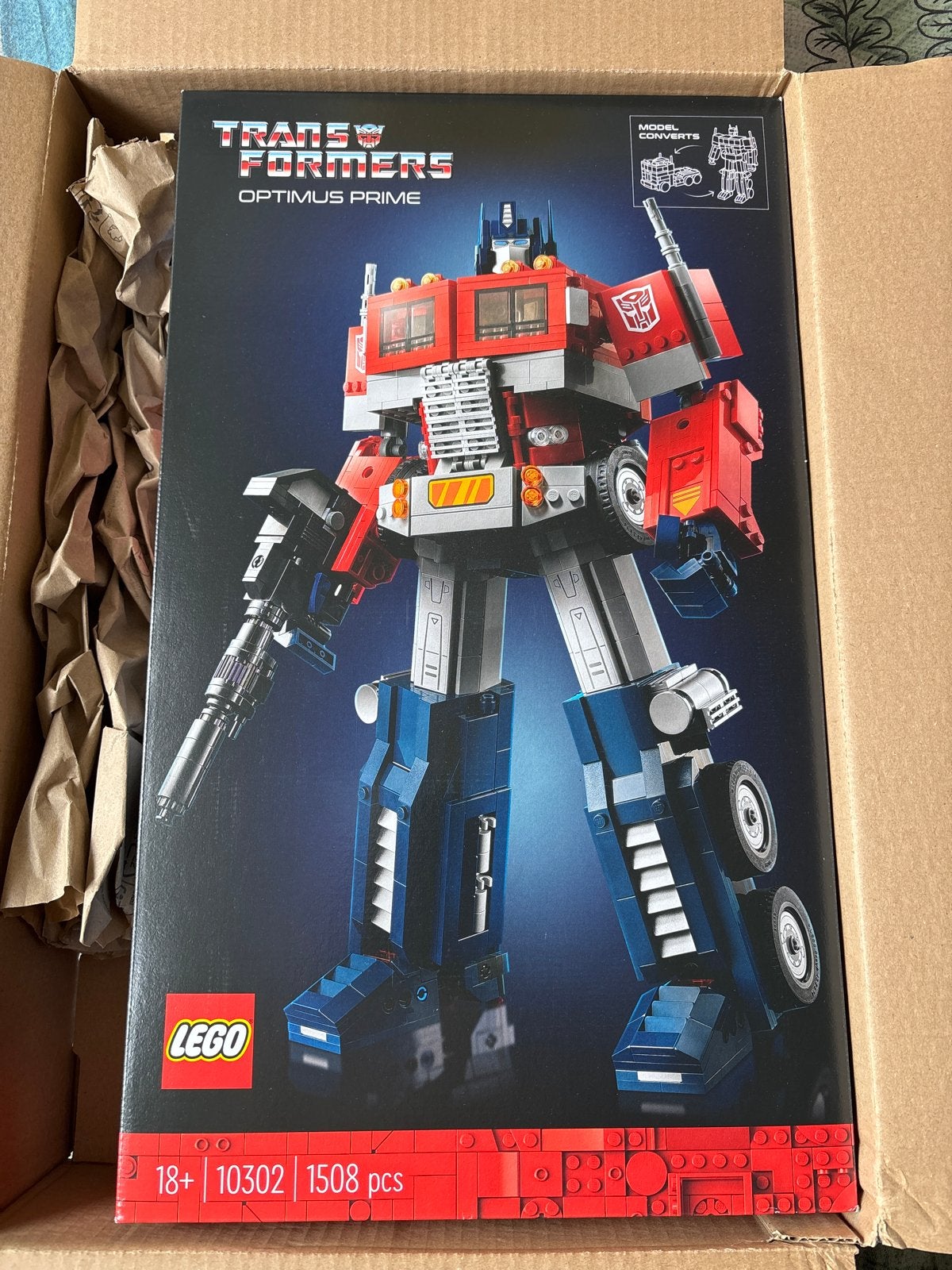 LEGO Transformers Optimus Prime 10302 - nieuw en geseald, Overige generaties, Verzenden, Nieuw, Autobots