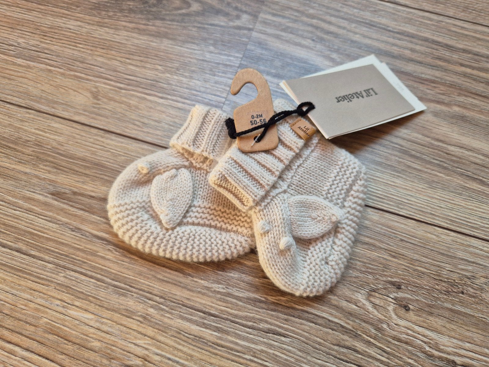 Lil Atelier cashmere slofjes maatje 50/56, Slofjes, Jongetje of Meisje, Nieuw, Ophalen of Verzenden