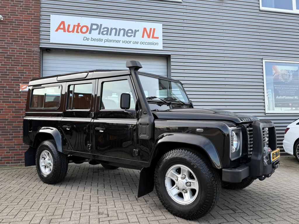 Land Rover Defender 2.4 TD 110 SW E! Airco! Schuifdak!, Auto's, 1940 kg, Gebruikt, Zwart, 4 cilinders