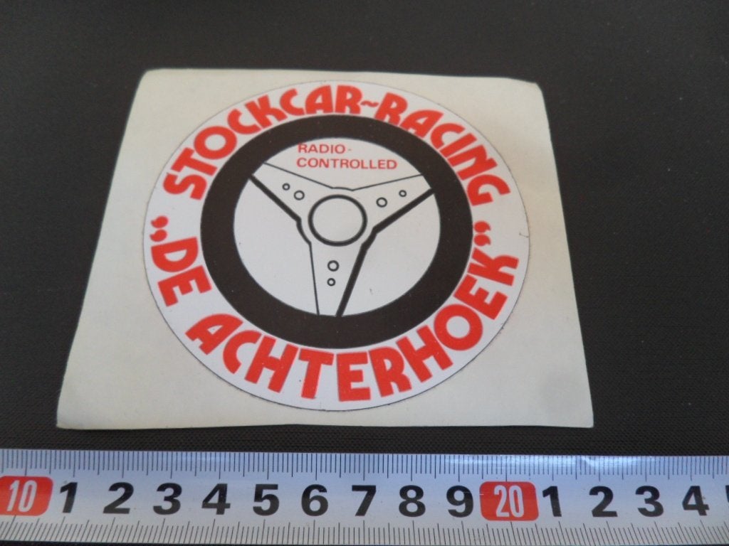 sticker Stockcar ~ Racing DE ACHTERHOEK Radio-controlled, Ophalen, Zo goed als nieuw