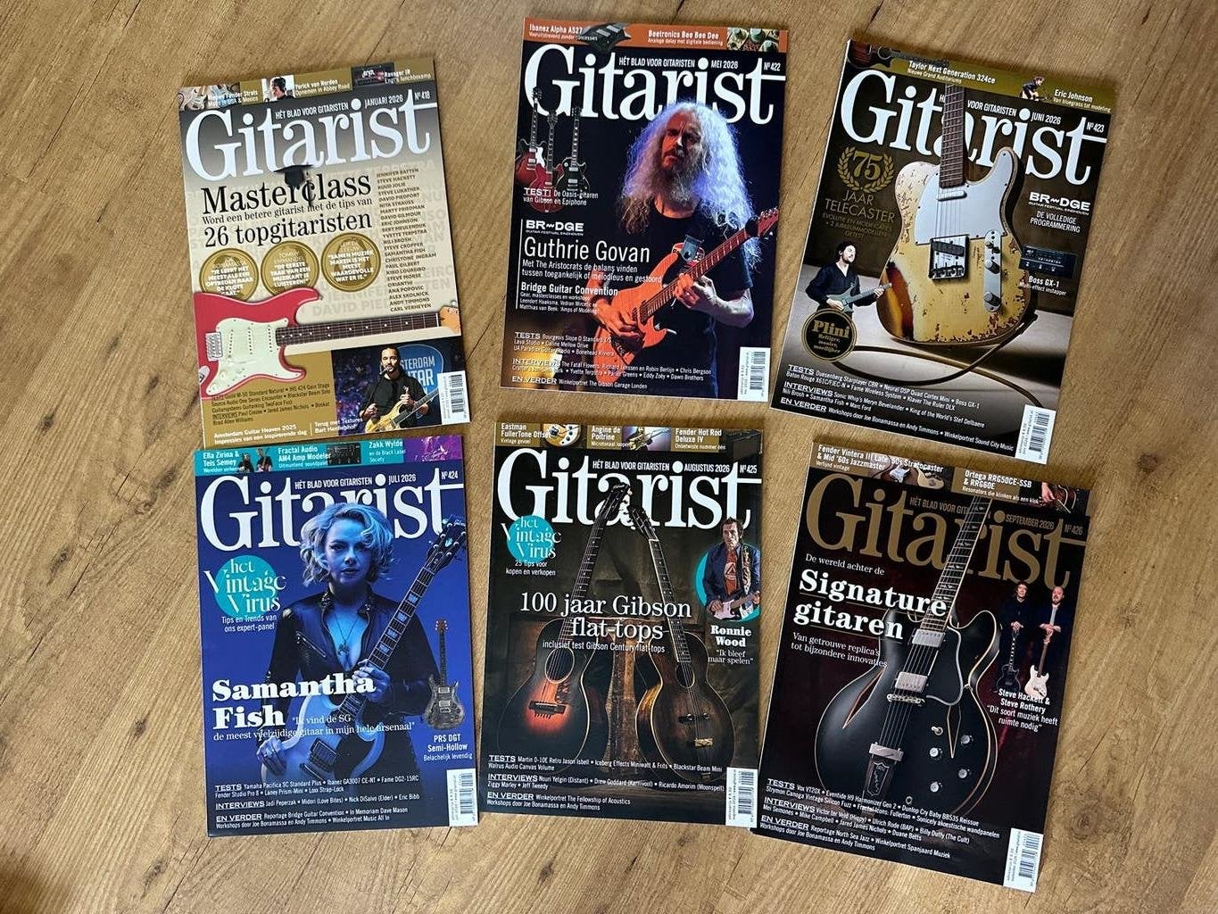 Gitarist Magazine Collectie - 6 edities NIEUW!, Ophalen of Verzenden, Zo goed als nieuw, Overige typen