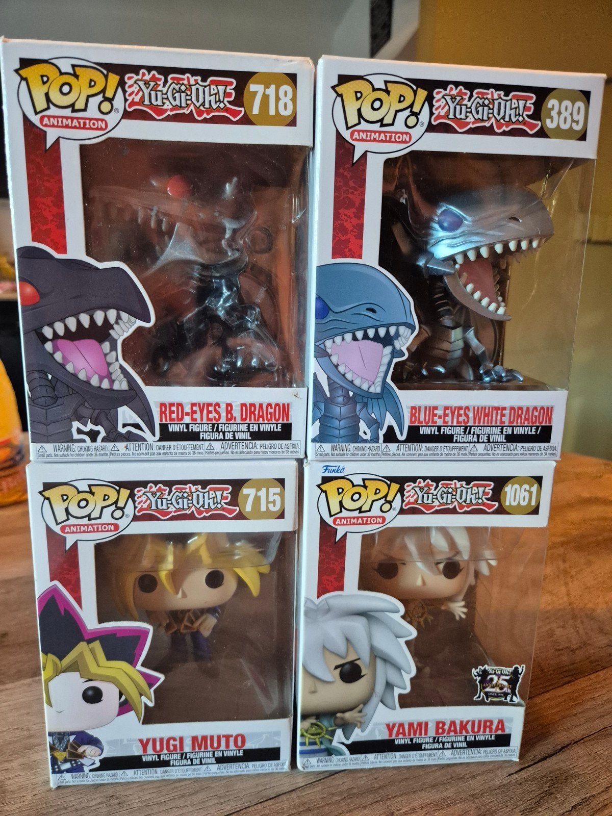 Yu-Gi-Oh! Funko Pop! Set: Red-Eyes, Blue-Eyes, Yugi, Yami, Ophalen of Verzenden, Nieuw