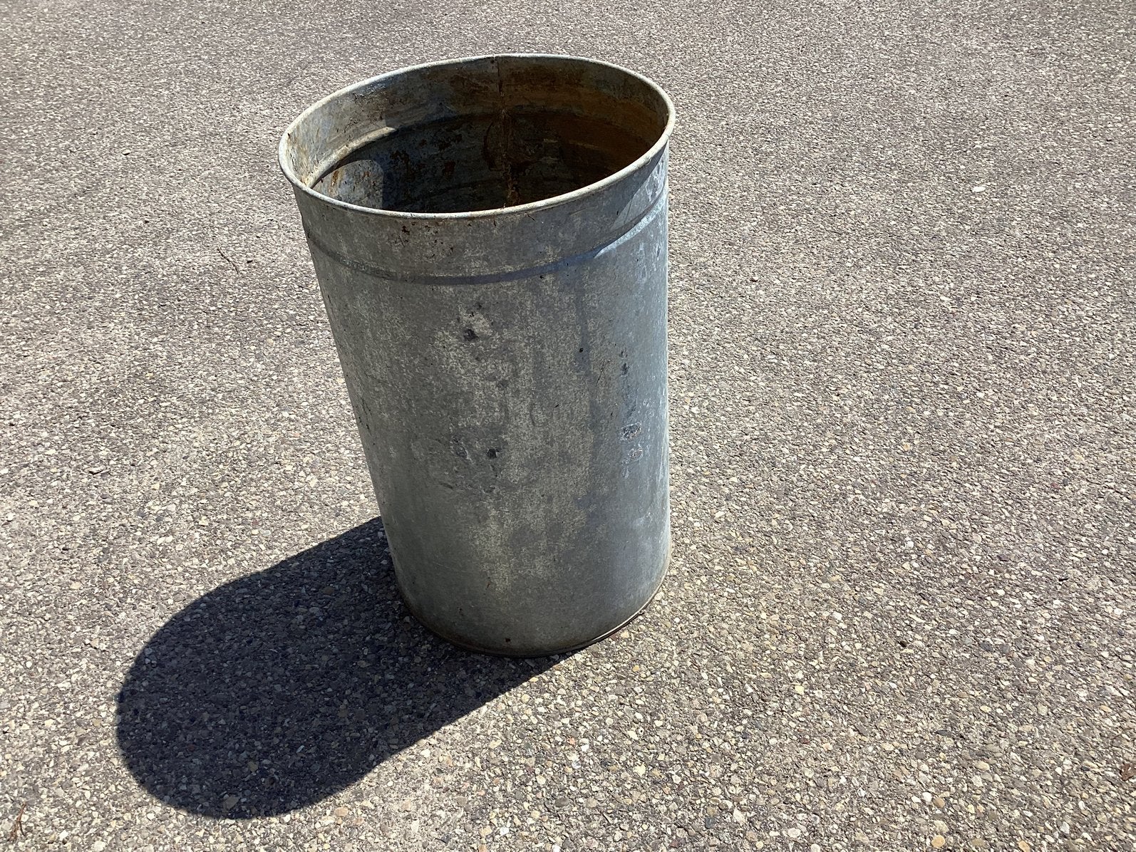 Hoge aluminium emmer zonder deksel, Ophalen of Verzenden
