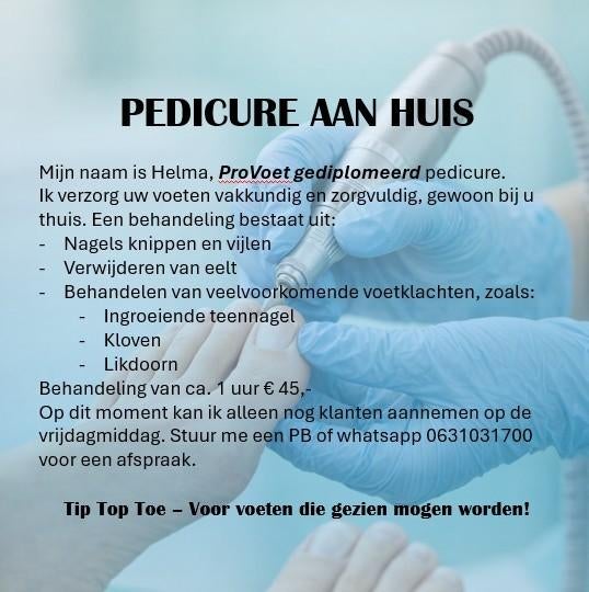 Pro Voet gediplomeerd Pedicure aan huis Amstelveen e.o., Ophalen of Verzenden, Zo goed als nieuw, Overige typen