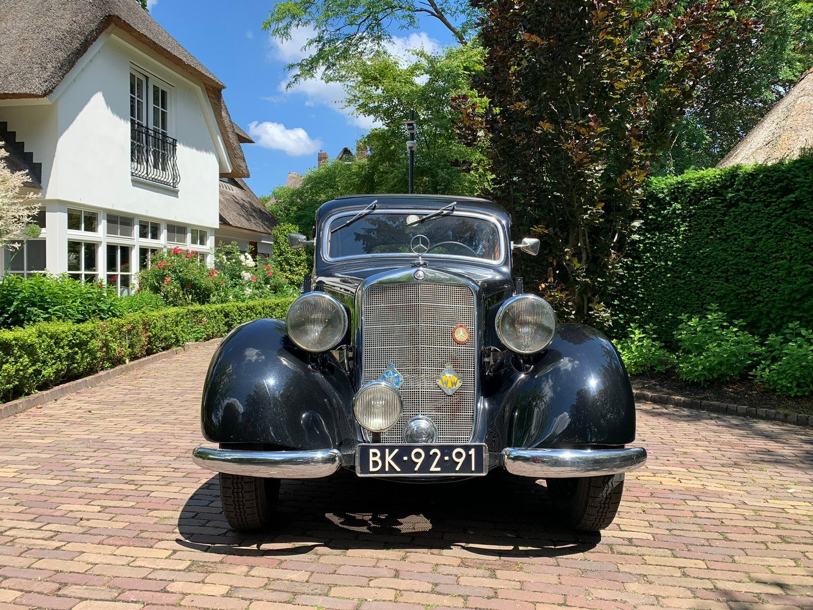 Mooie Mercedes-Benz 170 uit 1951, Auto's, Zwart, Handgeschakeld, Grijs, Particulier
