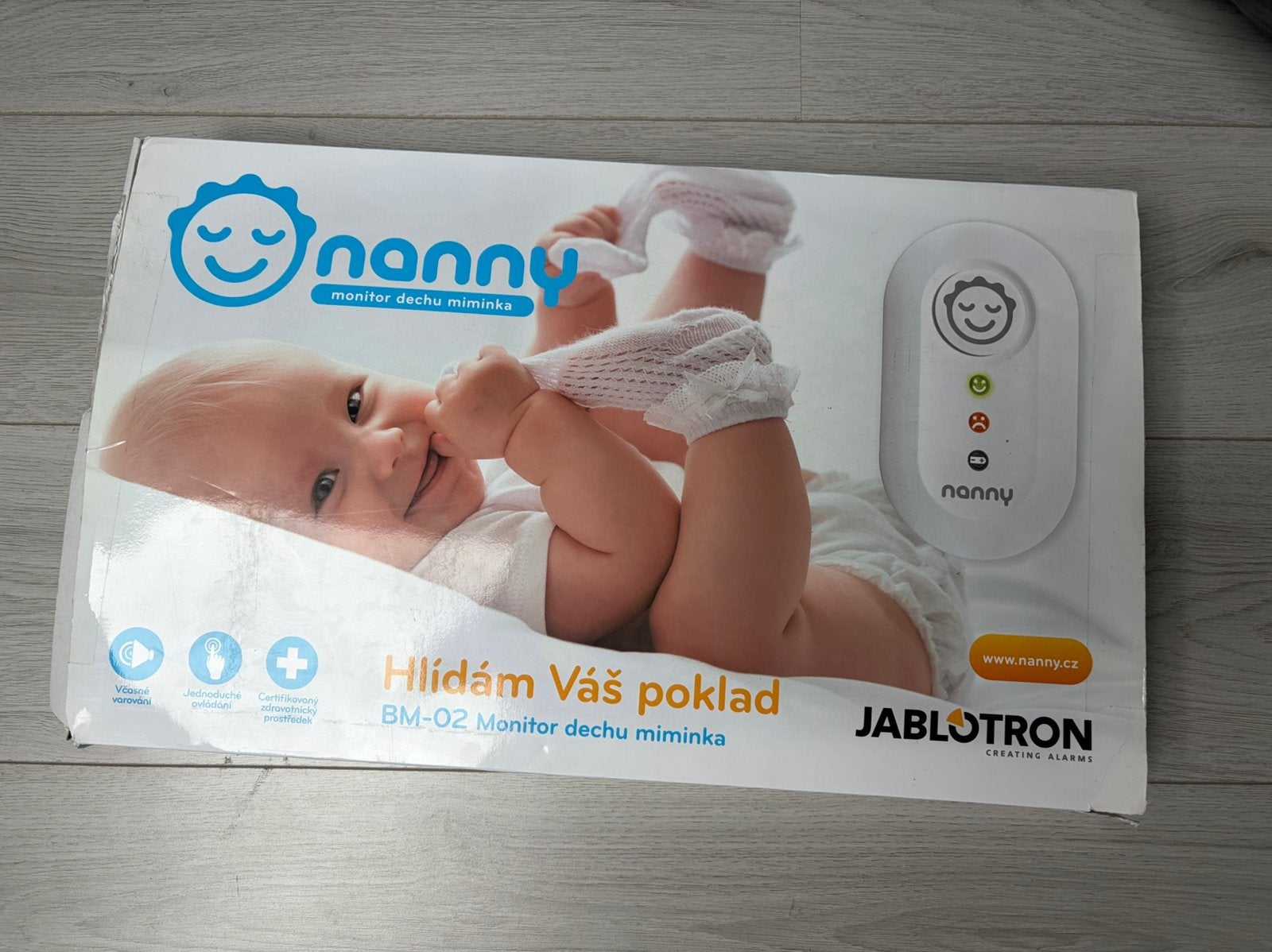 Jablotron Nanny BM-02 Ademhalingsmonitor / Sensormat, Ophalen, Gebruikt, Minder dan 100 meter