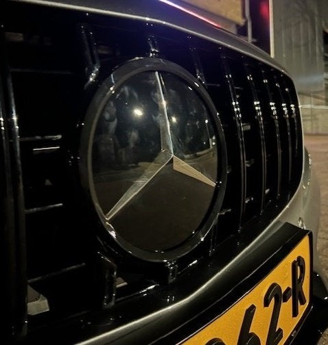 Mercedes ster voor in de grill zwart c43 c-klasse w205 w213, Auto diversen, Auto-accessoires, Ophalen of Verzenden, Nieuw