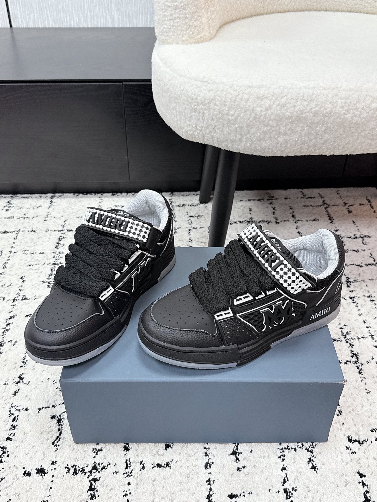 Amiri MA-1 Sneakee (Maat: 35-46 beschikbaar), Kleding | Heren, Ophalen of Verzenden, Zo goed als nieuw, Zwart