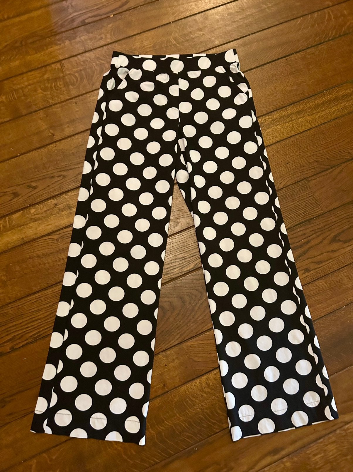 Zwart witte Studio Anneloes polkadot trousers, broek S., Verzenden, Zwart, Zo goed als nieuw, Maat 36 (S)