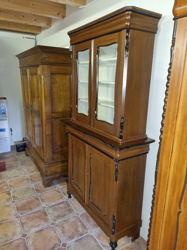 Antieke Grenen Kast in Originele Oude Verf, Ophalen