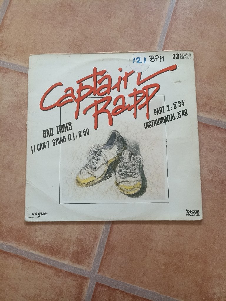 12'' Captain Rapp - Bad times, Ophalen of Verzenden, Gebruikt, 12 inch