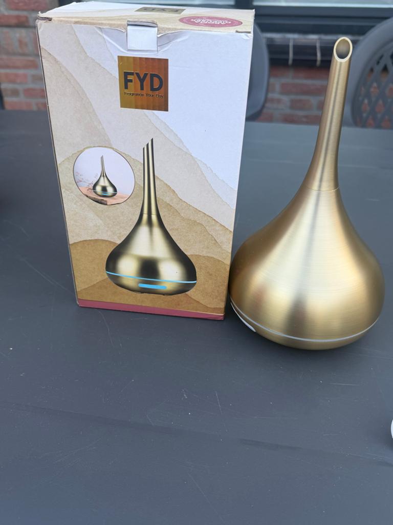 Gouden Aroma Diffuser - FYD Geurverspreider, Ophalen, Zo goed als nieuw, Goud, Metaal