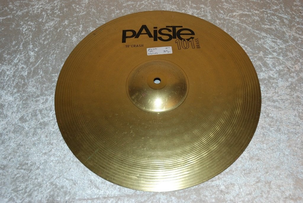 Paiste 101 crash bekken 970gr 16 inch  <26261183>, Gebruikt, ., Drums of Percussie, Ophalen of Verzenden
