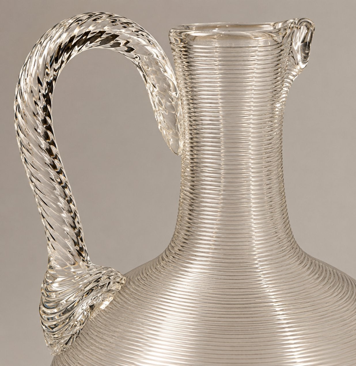 Sfeervol antiek "Fries draadglas" garnituur – 3-delig, Antiek en Kunst, Ophalen of Verzenden