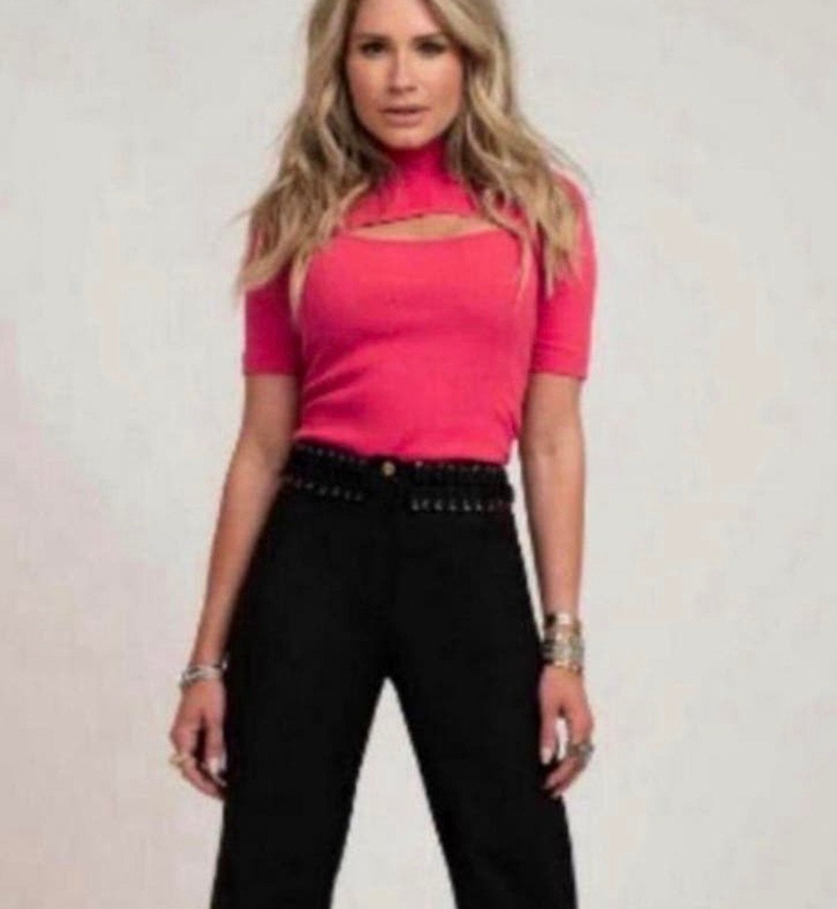 Nikkie Kate Moss roze top met cut-out, Ophalen of Verzenden, Zo goed als nieuw, Korte mouw, Roze