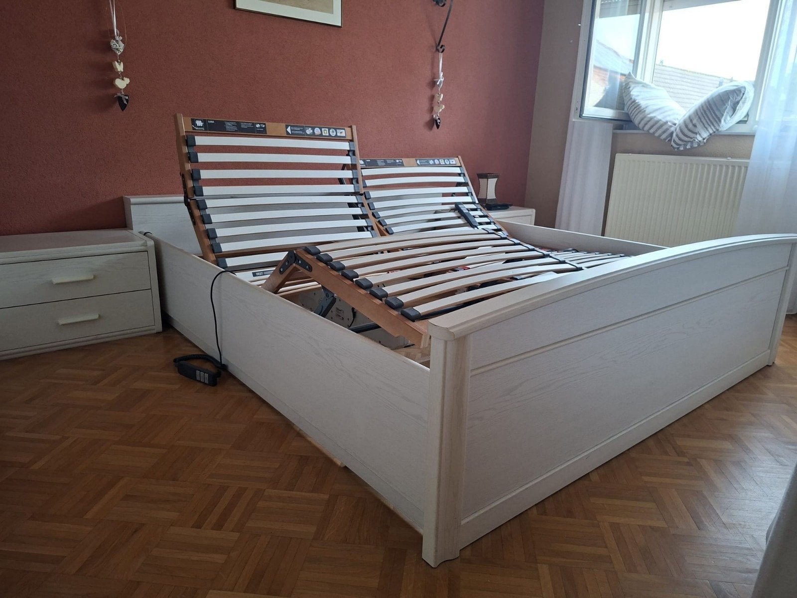 tweepersoonsbed, Ophalen, Gebruikt, Wit, Tweepersoons