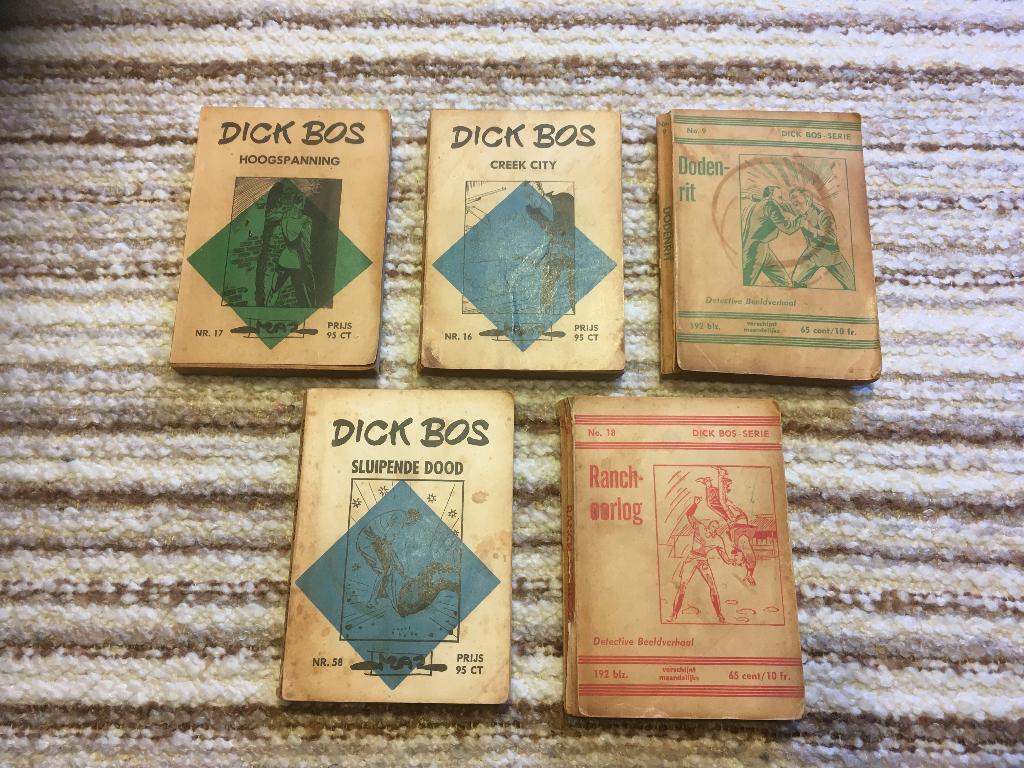 dick bos (5 stuks) serie 95ct 65ct, Boeken, Stripboeken, Eén stripboek, Ophalen of Verzenden, Gelezen
