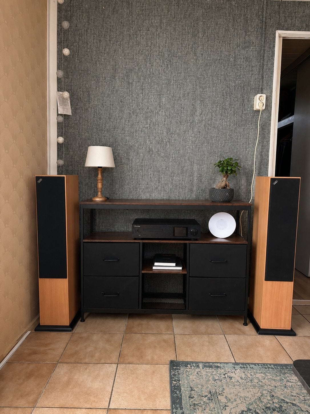 Acoustic Energy AE120 + Pioneer NC-50DAB HiFi speaker set, Ophalen, Gebruikt, Draagbaar, Cd-speler