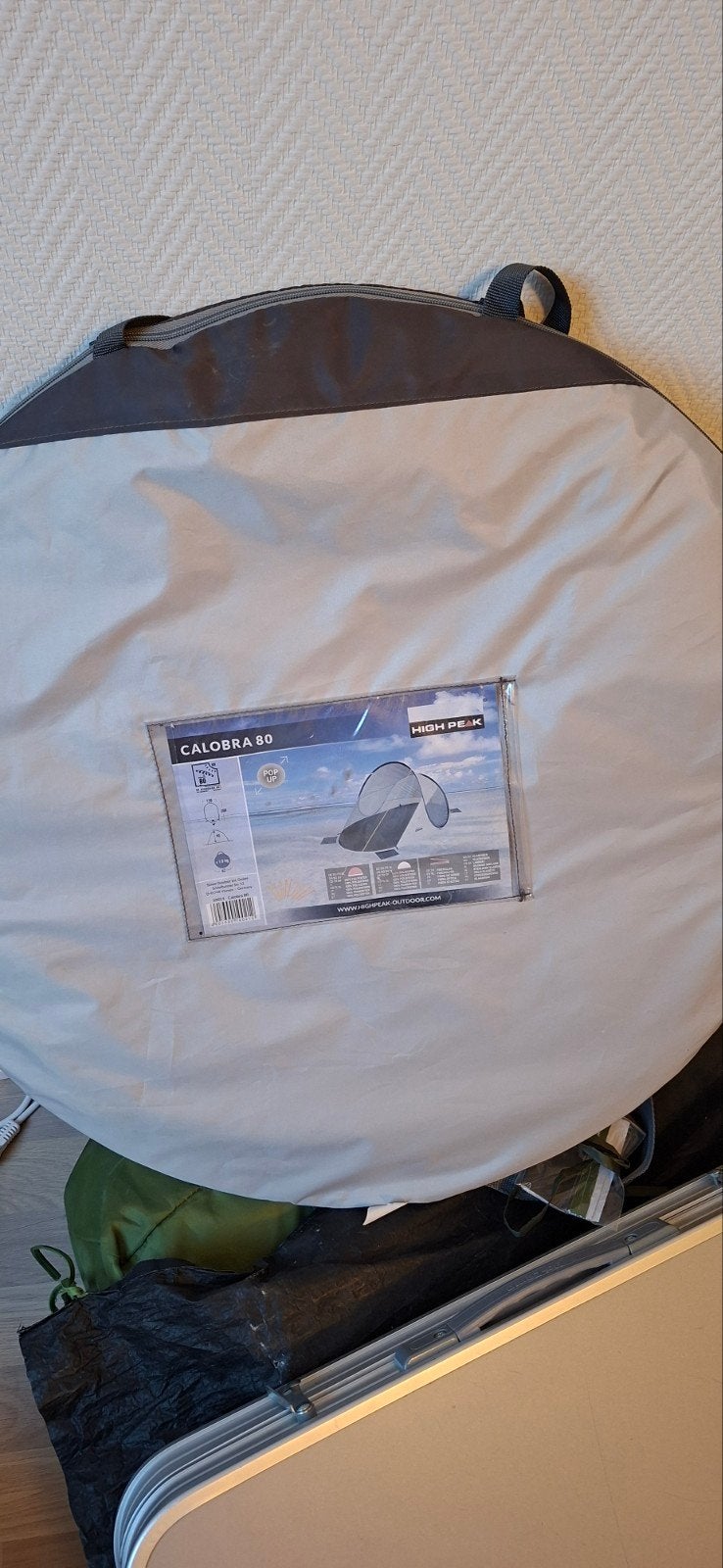 High Peak Calobra 80 Pop-Up Strandtent, Caravans en Kamperen, Ophalen, Tot en met 2