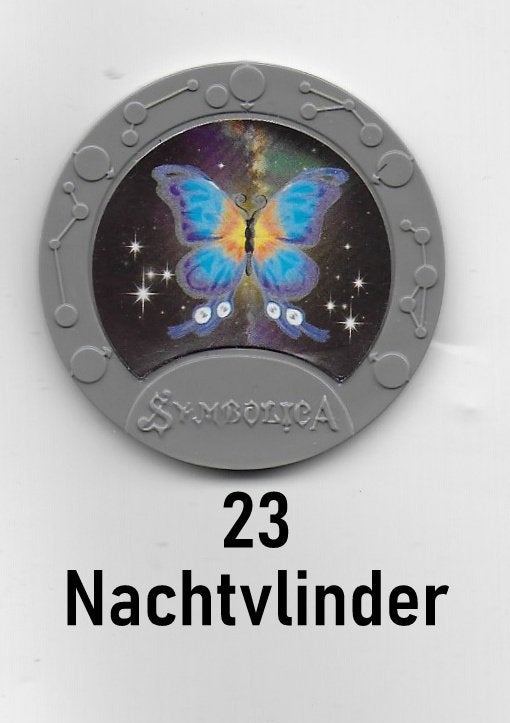 Emte efteling medaillon nr 23 nachtvlinder, Verzamelen, Ophalen of Verzenden, Zo goed als nieuw, Overige typen