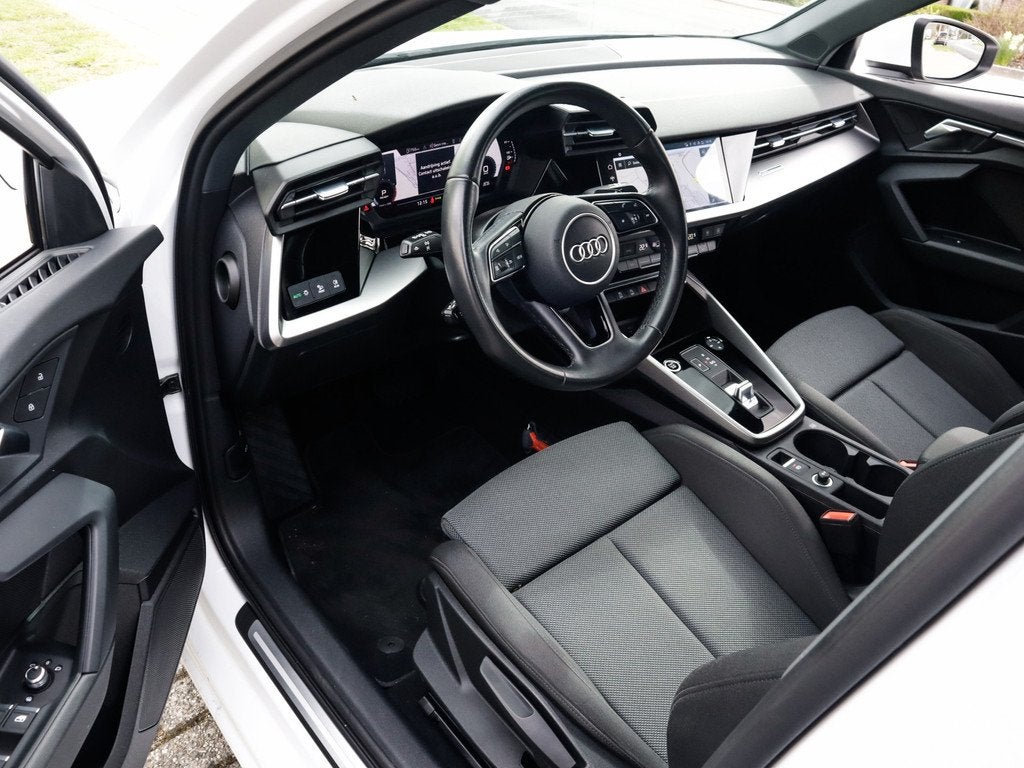 Audi A3 Sportback 30 TFSI Advanced edition 1e-Eig. & Dealer-, 12 maanden, Stof, Gebruikt, Wit