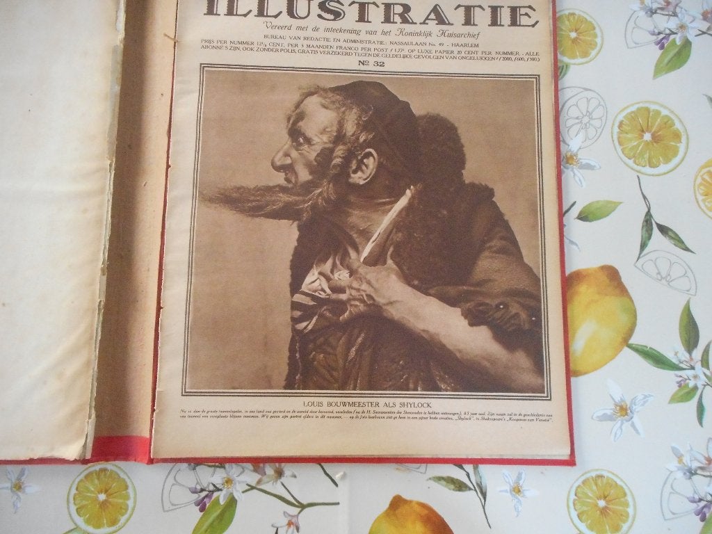 Louis Bouwmeester als Shylock. 1925., Ophalen of Verzenden, Gebruikt, Foto of Kaart