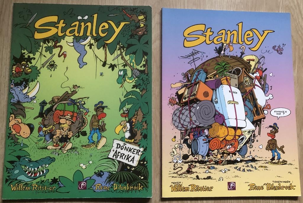 WILLEM RITSTIER - STANLEY - DELEN 1 EN 2 - 2 STRIPBOEKEN, Meerdere stripboeken, Ophalen of Verzenden, Zo goed als nieuw