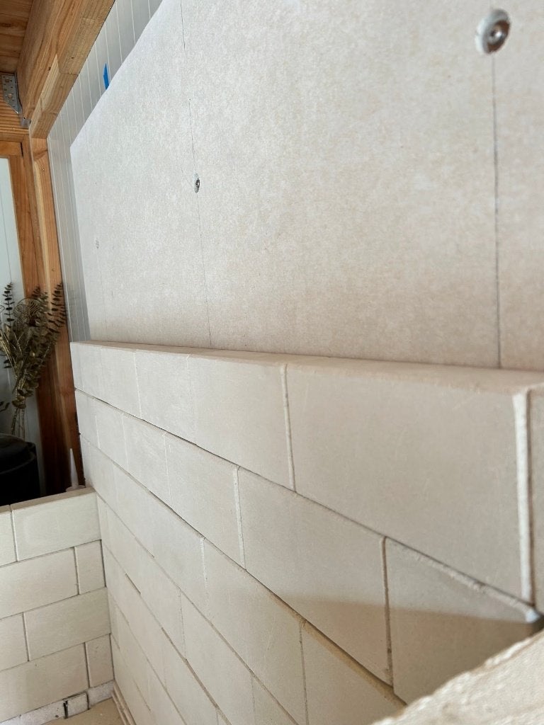 Vuurvaste stenen 1200 C 220x110x50 MM per stuk  Wit, Ophalen, Nieuw