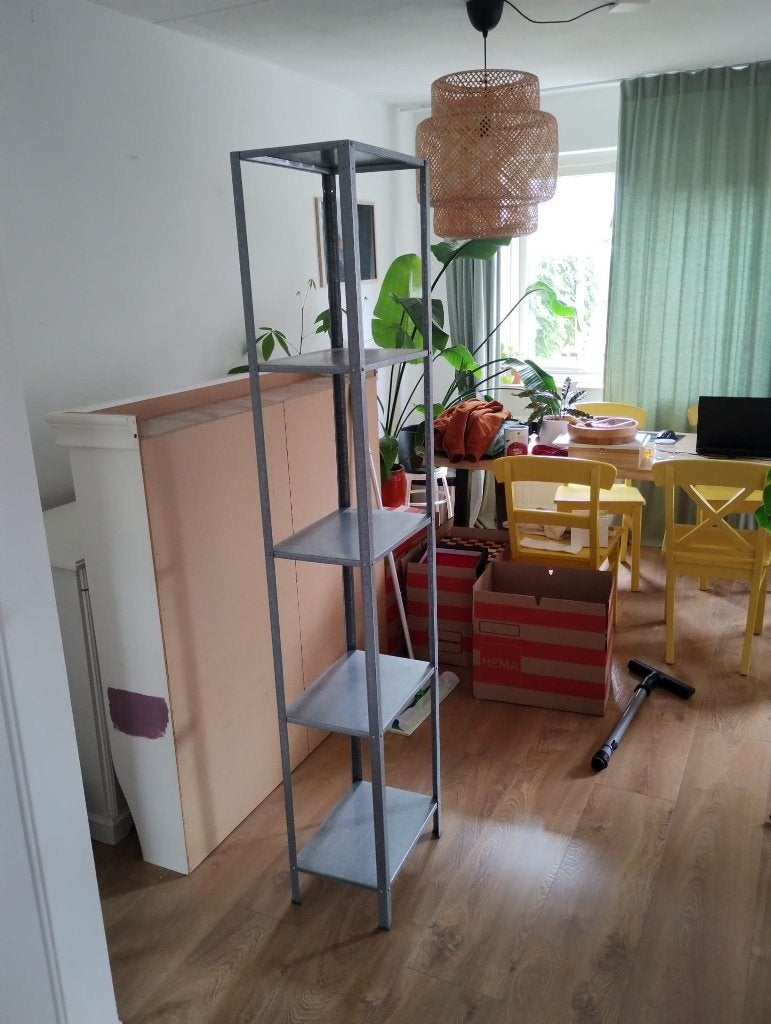 Stellingkast RVS, Ophalen, Zo goed als nieuw