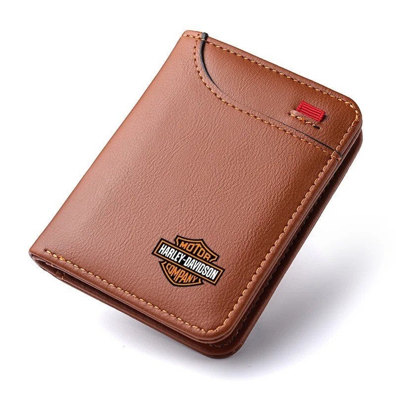 Luxe leren portemonnee met Harley Davidson logo, Sieraden, Tassen en Uiterlijk, Ophalen of Verzenden, Nieuw, Leer